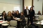 President Barack Obama's sister, Maya Soetoro-Ng, visited Professor Akbar Ahmed's Honors class 